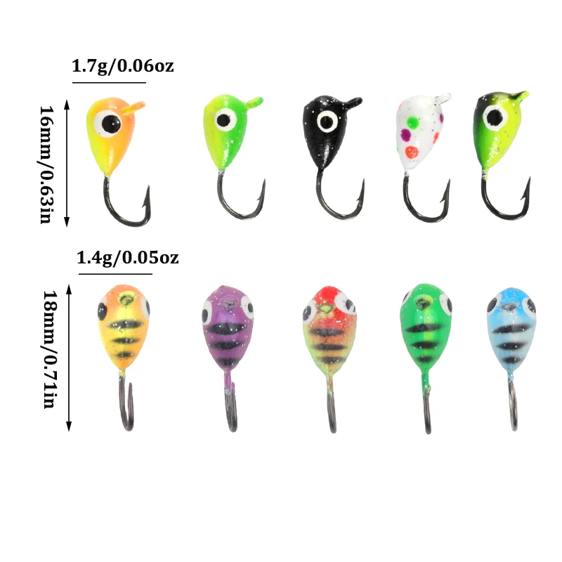 Microjigs para pesca en hielo – Señuelos perca dorada