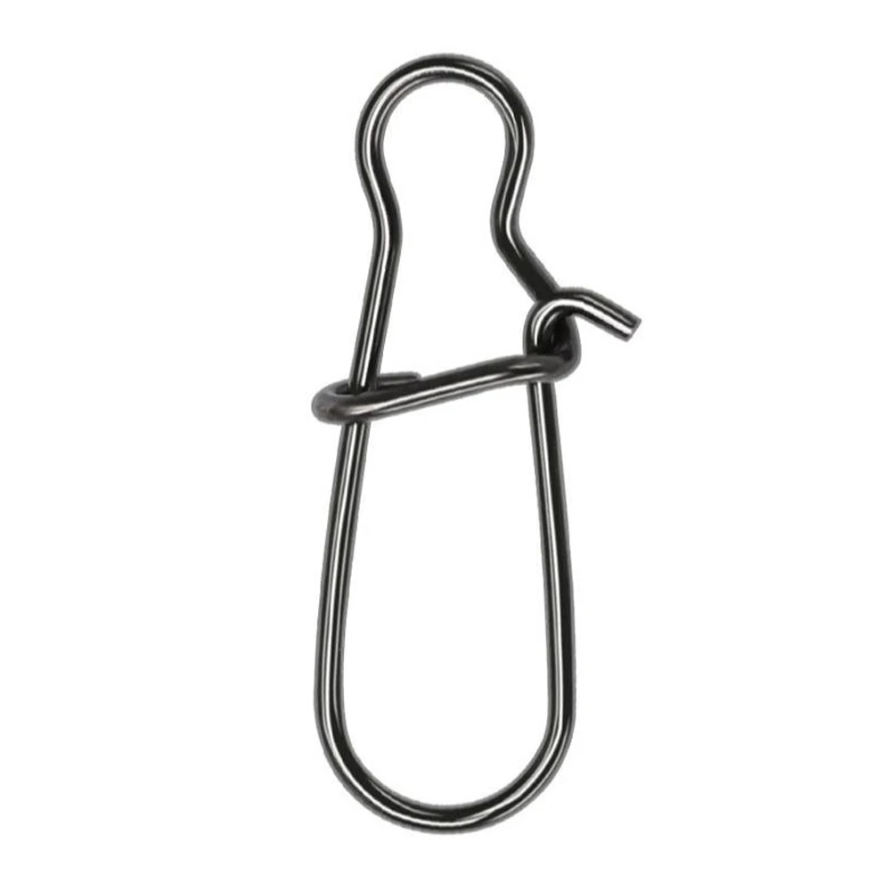DNDYUJU 50 or 100pcs Stainless Steel Fishing Hook Snap Fishing Lure Pin Rolling Barrel Swivel Lure Connector Accessories Pesca - imagen 4