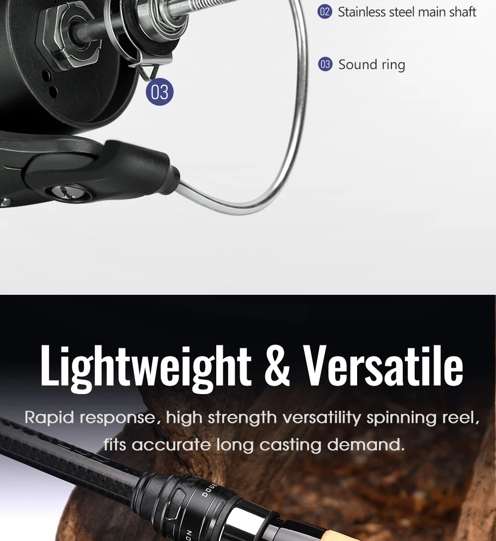 Experimentar equipo de pesca liviano y versátil para un rendimiento óptimo