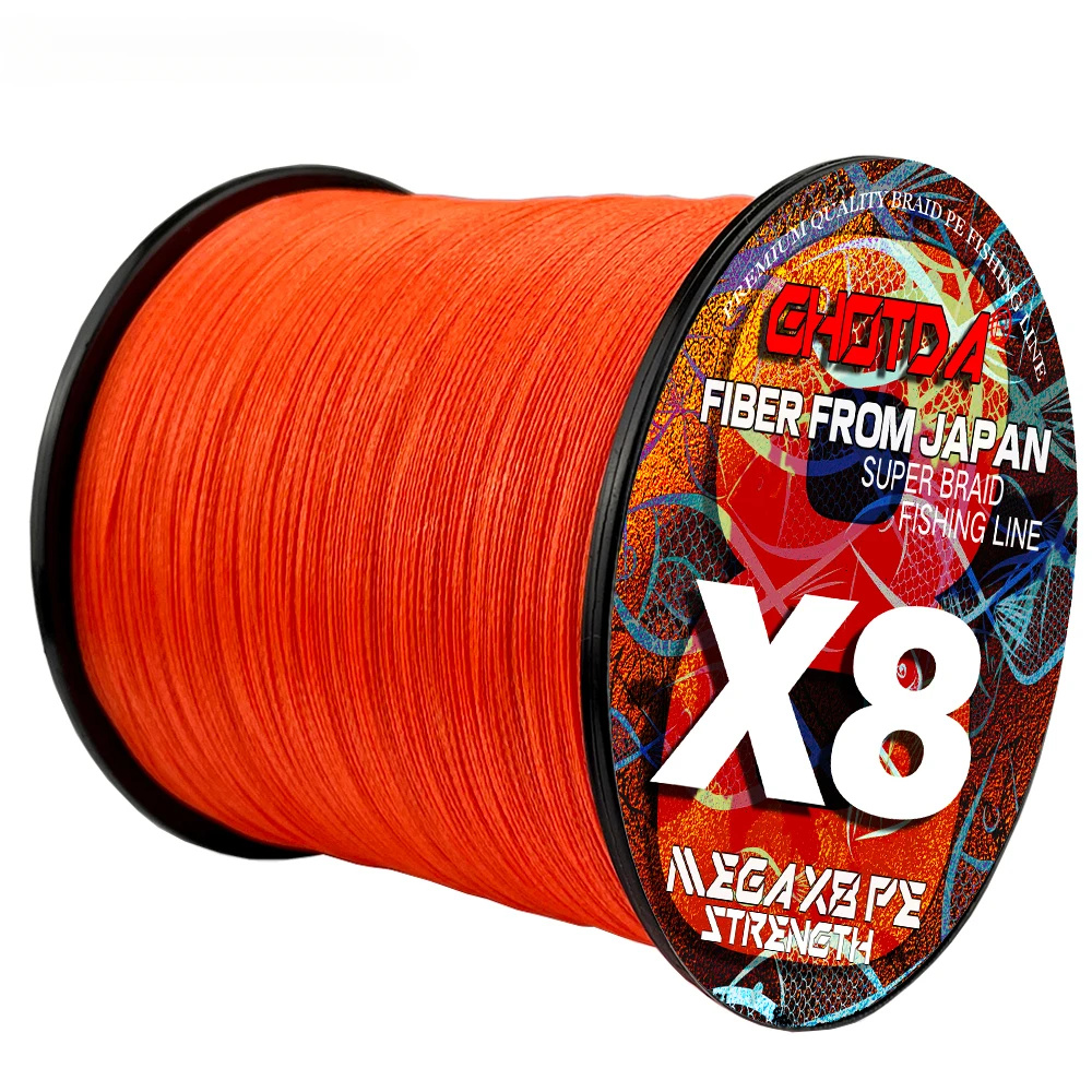 Sedal de pesca trenzado de PE amarillo, superpotente, 8,2 kg-35,8 kg, multifilamento fuerte, 8 hebras, 500M, 1000M, pesca Jigging en Lago y Mar - imagen 3
