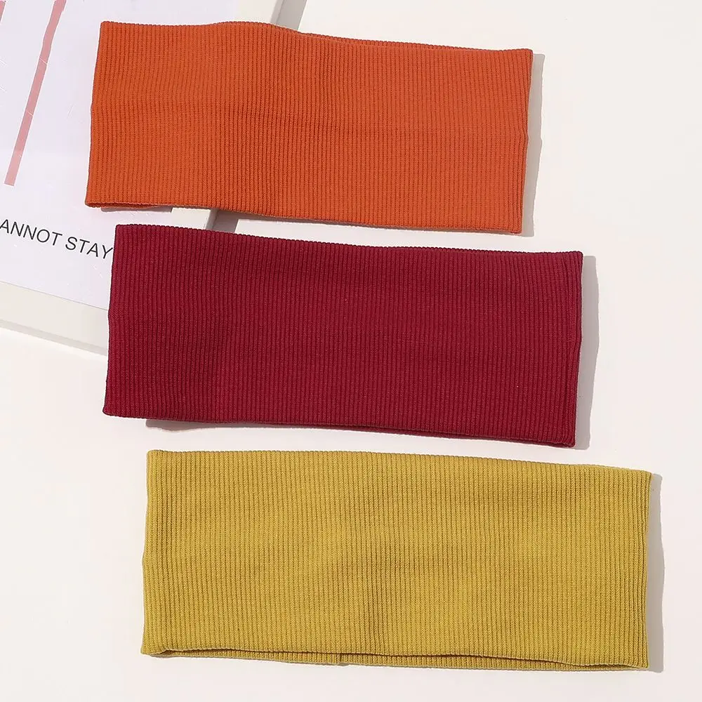 Diademas elásticas deportivas de punto para Yoga, cintas para el pelo de alta calidad, 1 piezas, para deportes, Yoga, baile, motociclista - imagen 2