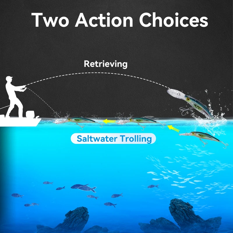 Kingdom Kingpro-SEÑUELOS flotantes artificiales para pesca en el mar, cebos Wobblers para curricán de 74g, Jerkbait, OM145/160 - imagen 4