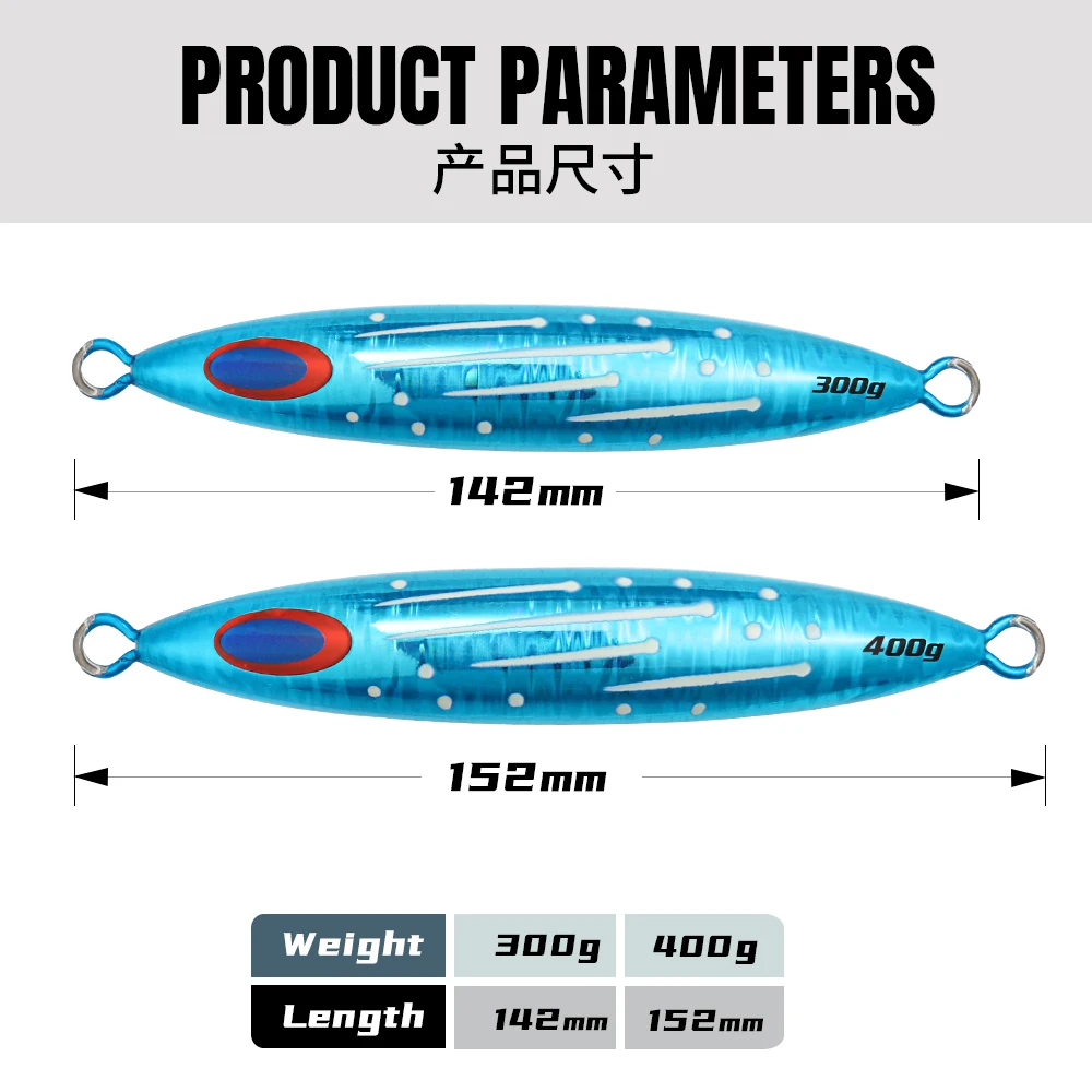 Jiggingpro Jig Metal – Caída lenta agua salada