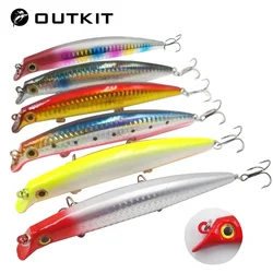 OUTKIT Crankbait Flotante Wobbler para lubina y bass