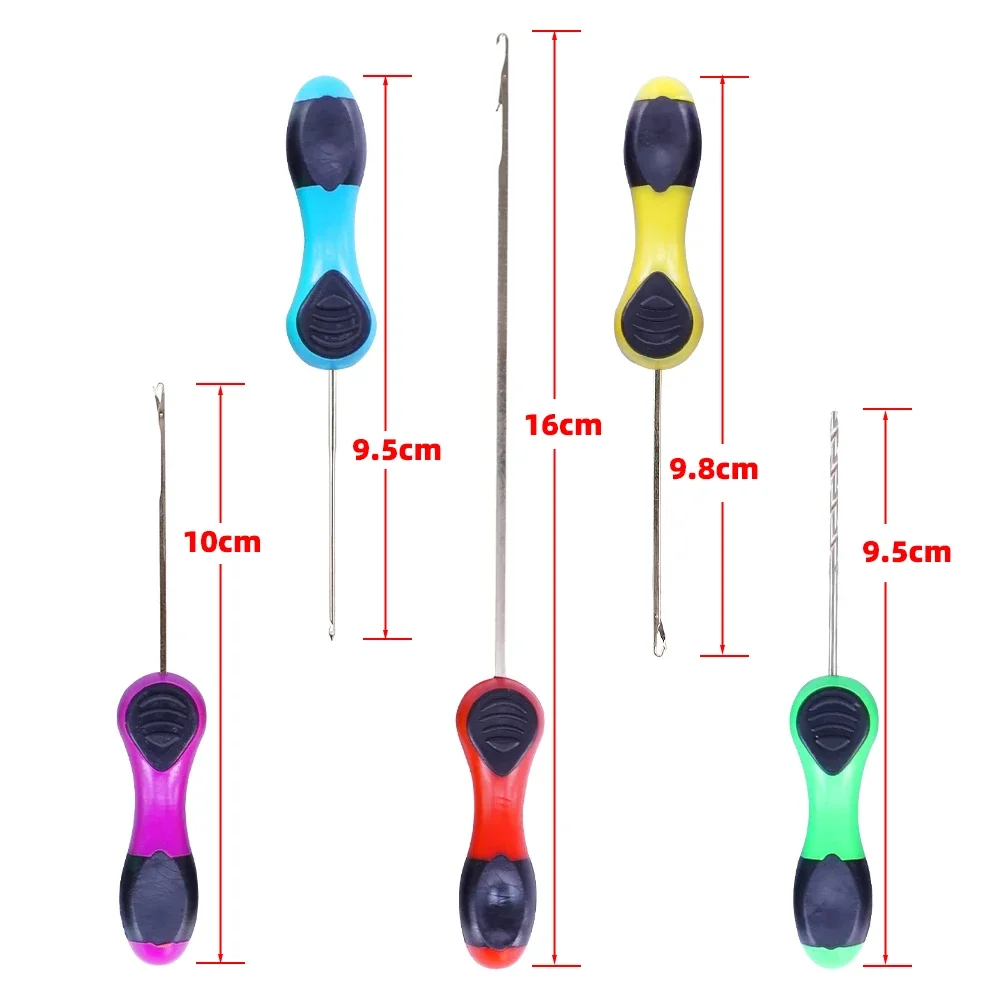 5x herramienta de pesca de carpa, juego de agujas de cebo, aparejos Boilie emergentes BT20, aparejo de anzuelo de carpa, accesorios de herramientas de fabricación - imagen 4