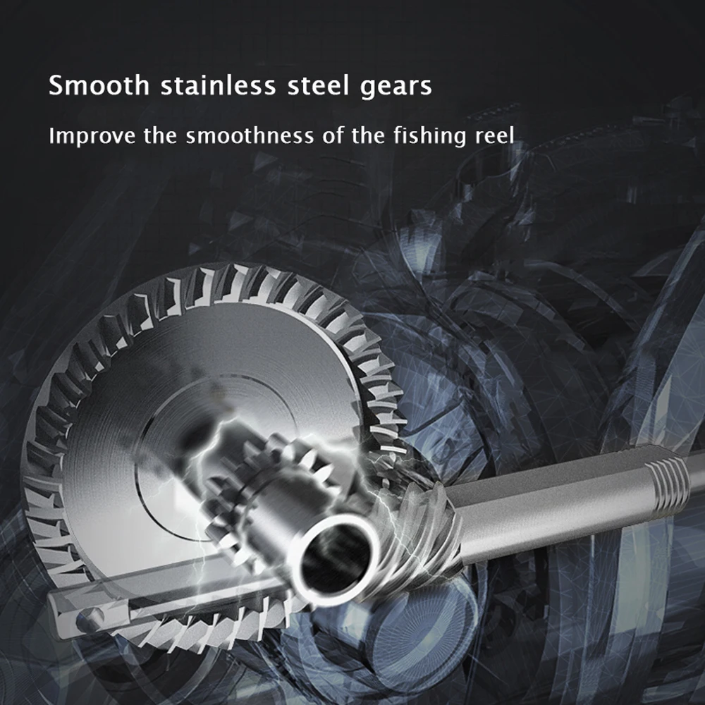 Carrete de pesca ultraligero con agarre EVA, Mini carrete giratorio compacto y suave de alta velocidad para agua dulce y salada, 12 + 1 rodamientos de bolas, 5,2: 1 - imagen 3