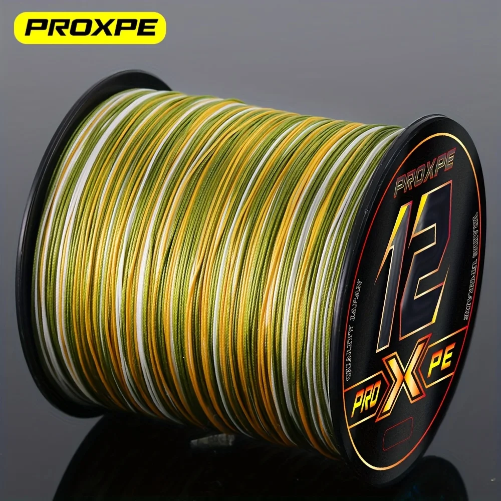 PROXPE 500M X12 hebras pesca trenzada multifilamento Japón líneas de pesca perca pesca de carpa agua dulce mar ríos lagos pesca - imagen 3