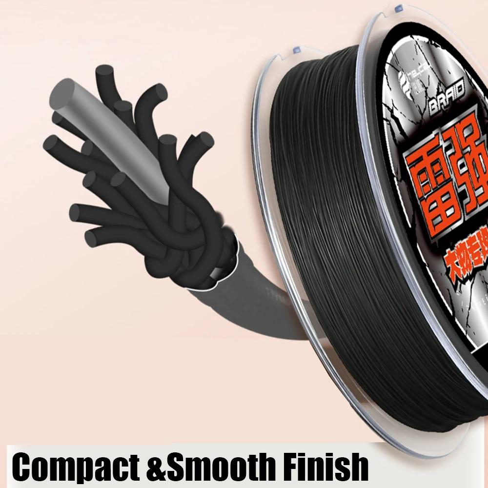 Líneas de pesca trenzadas multifilamento de 100M, 12 hebras, 150M, línea de PE súper fuerte, accesorios de pesca de carpa, 12 cables trenzados para carpa - imagen 3