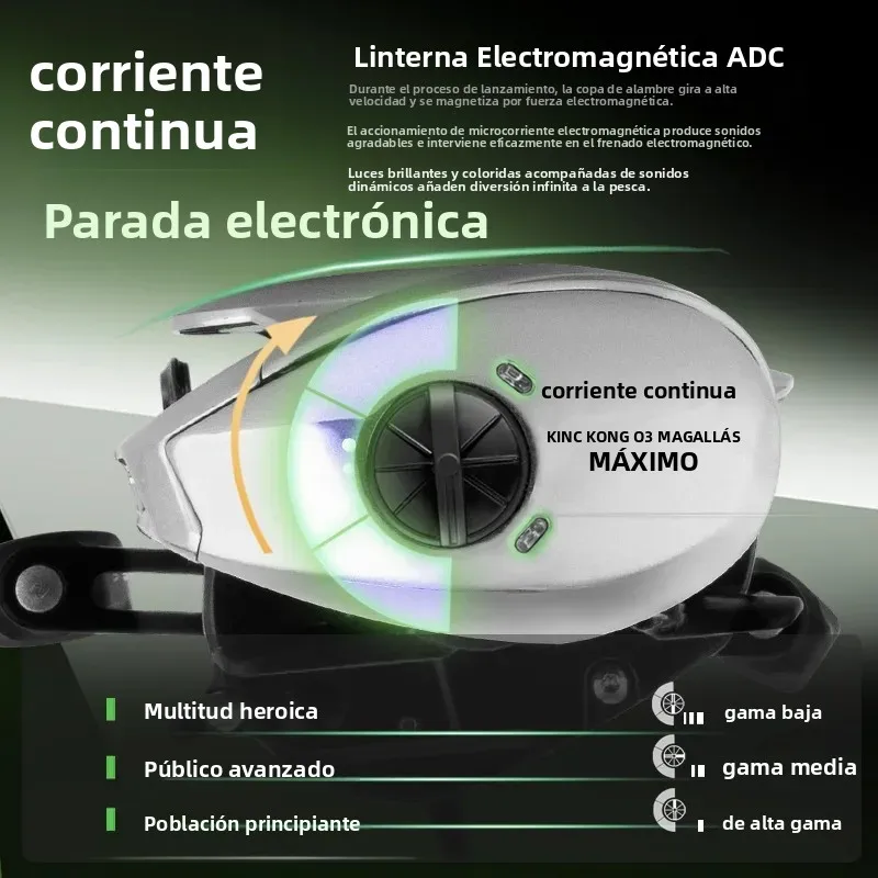 Carrete Baitcasting Deukio DC Sea – Freno Electrónico y Magnesio - imagen 3
