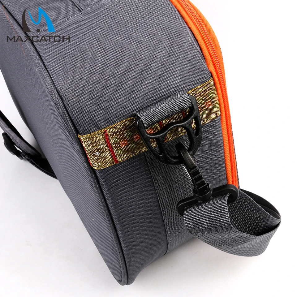 Bolsa de pesca Maximumcatch, ajustable, seis compartimentos, impermeable, bolsa de pesca con mosca, bandolera - imagen 5