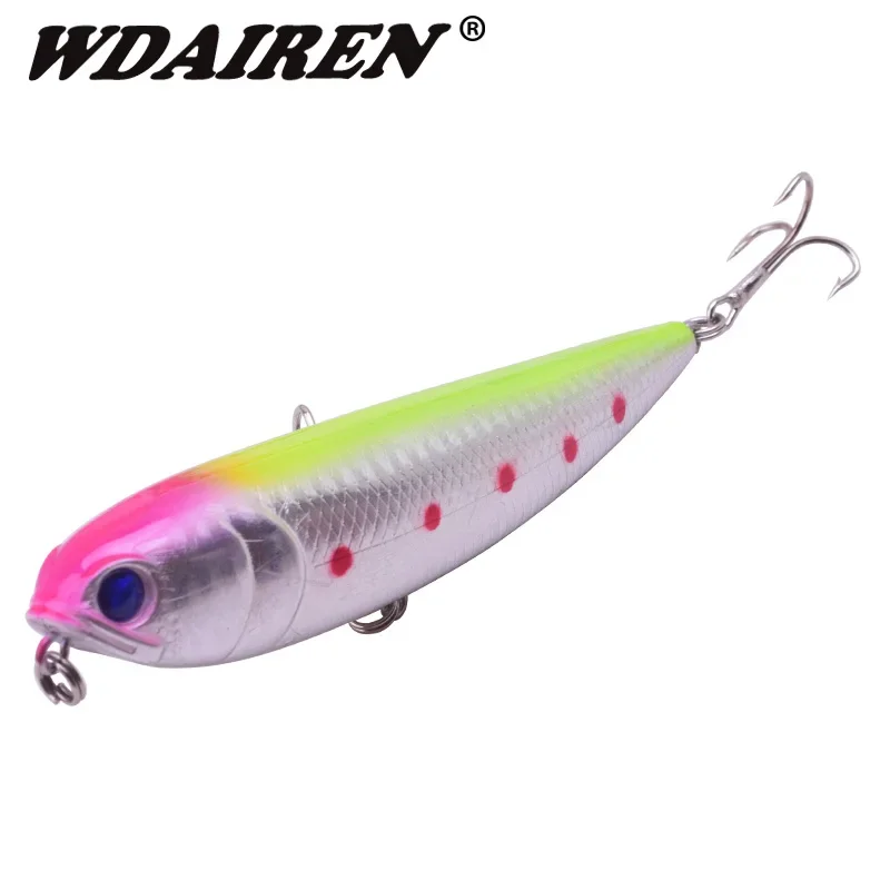 1Pc Topwater Wobbler señuelo de Pesca superficie lubina Pike señuelos Buzz 11cm 16g cebo tipo lápiz Peche Iscas cebos de cabeza Artificial Pesca - imagen 2