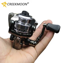 Carrete mini ultraligero de zinc 4.3:1 para pesca en hielo