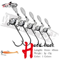 Anzuelos Jig Head WALK FISH – Vinilo esférico con lentejuela