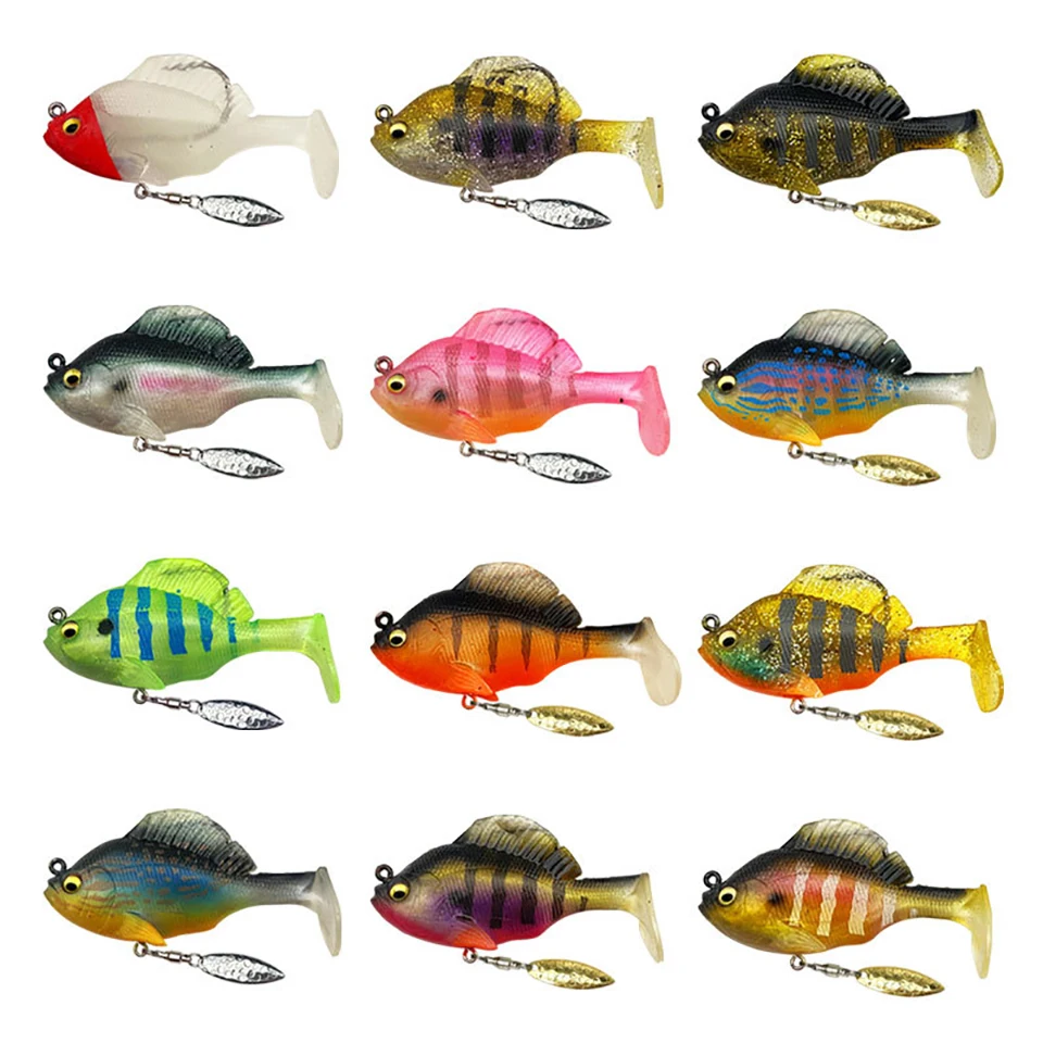 WALK FISH-señuelo de plomo que se hunde, 1 piezas, 10g/14g/18g/24g, cola en T, de silicona suave con goma giratoria, Wobbler Swimbait, aparejos de pesca - imagen 5