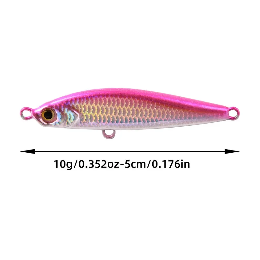 Señuelos de Pesca giratorios de Metal, cebo de pesca de mar, arrastre, Wobbler, láser, lote de 5 unidades - imagen 3