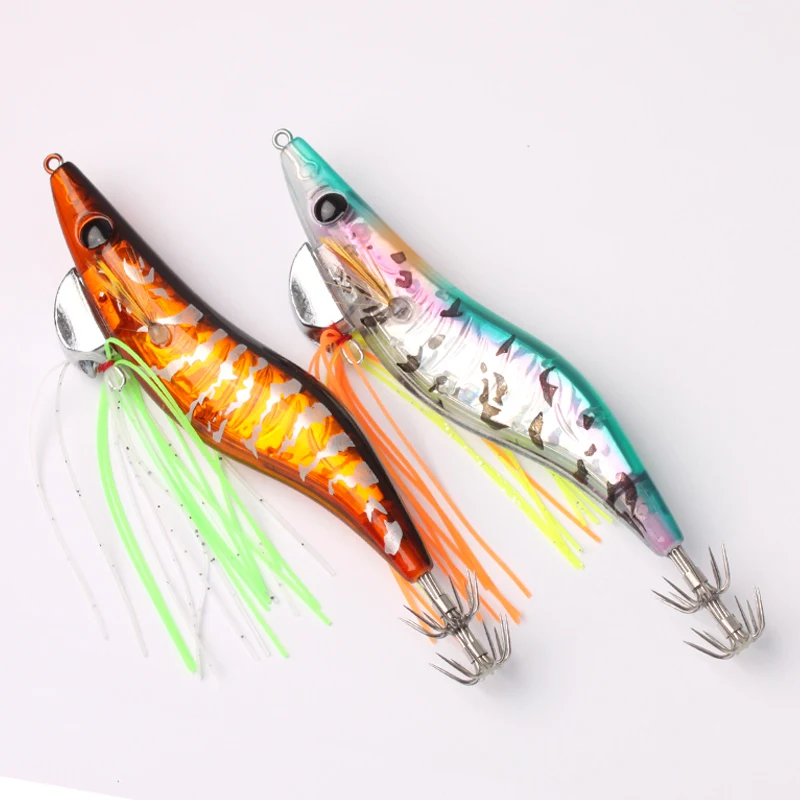 Señuelo jigging luminoso RUKE – Madera 11cm para calamar y pulpo - imagen 2