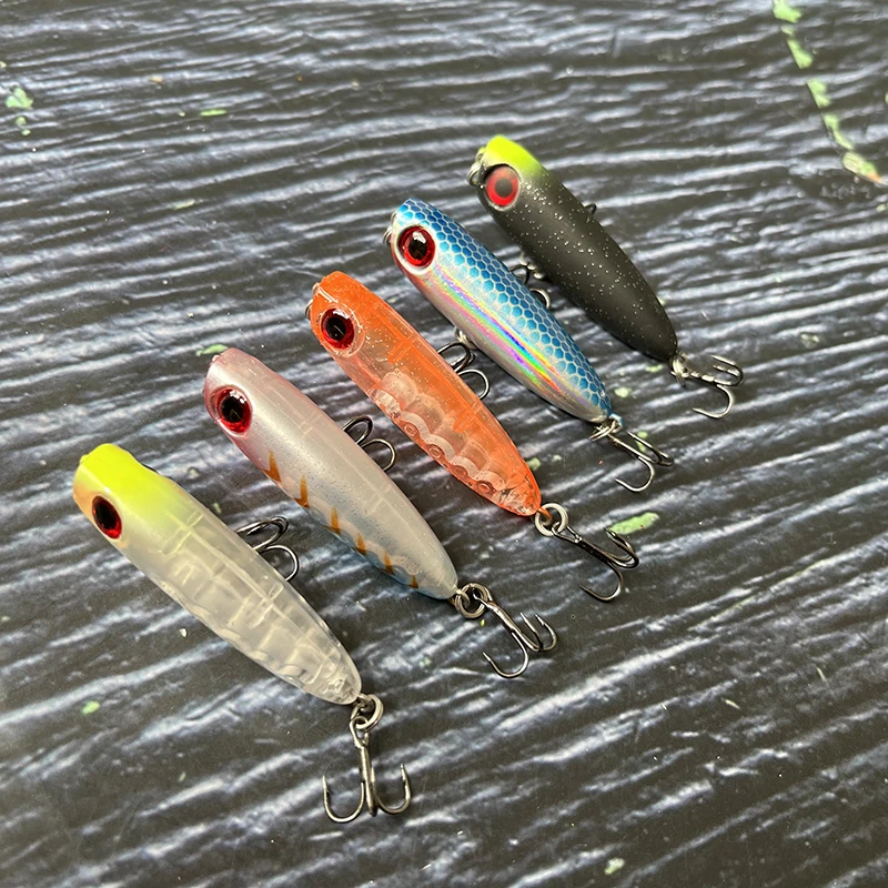 Señuelos de Pesca con lápiz que se hunden, Mini Popper para caminar, cebo duro Artificial para perros, Wobbler, Swimbait, accesorios, 45mm, 3g, 1 Uds. - imagen 3