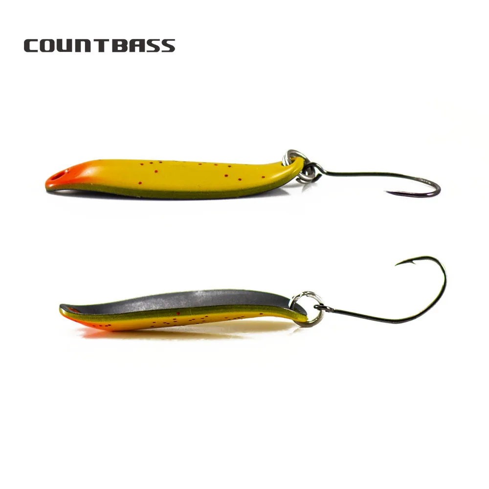 Cucharas de pesca de trucha de fundición de latón COUNTBASS para señuelos de lubina de Lucio de salmón, aparejos de 3,7g 1/8oz - imagen 2