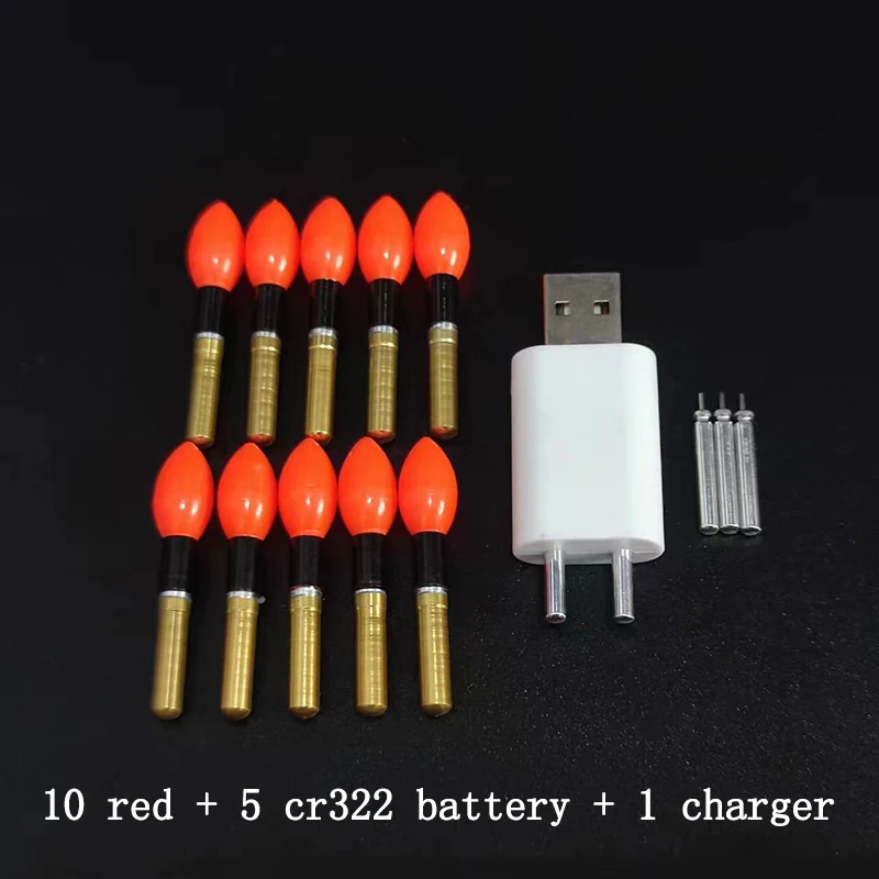 red bulb and 1 usb