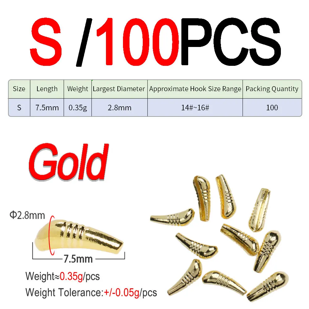 XS 100pcs Gold
