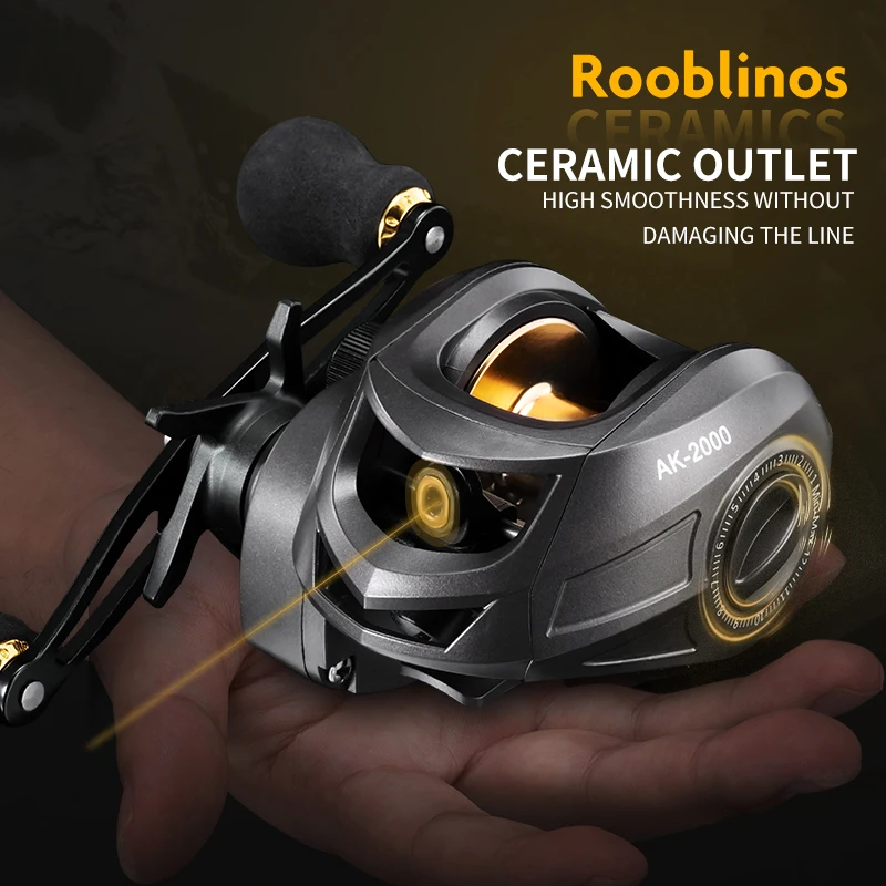 Carrete de Baitcasting AK carrete de Baitcasting Betriel 9,5 KG relación de engranaje de arrastre máximo carrete de pesca carretes Baitcaster - imagen 4