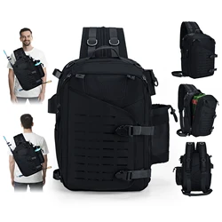 Goture Mochila de Pesca Portacañas con Cajas 3600 y MOLLE