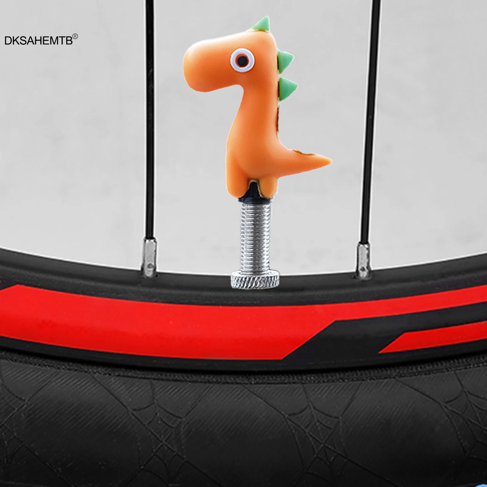 Tapas de válvula de silicona con diseño animado para bicicleta - imagen 5