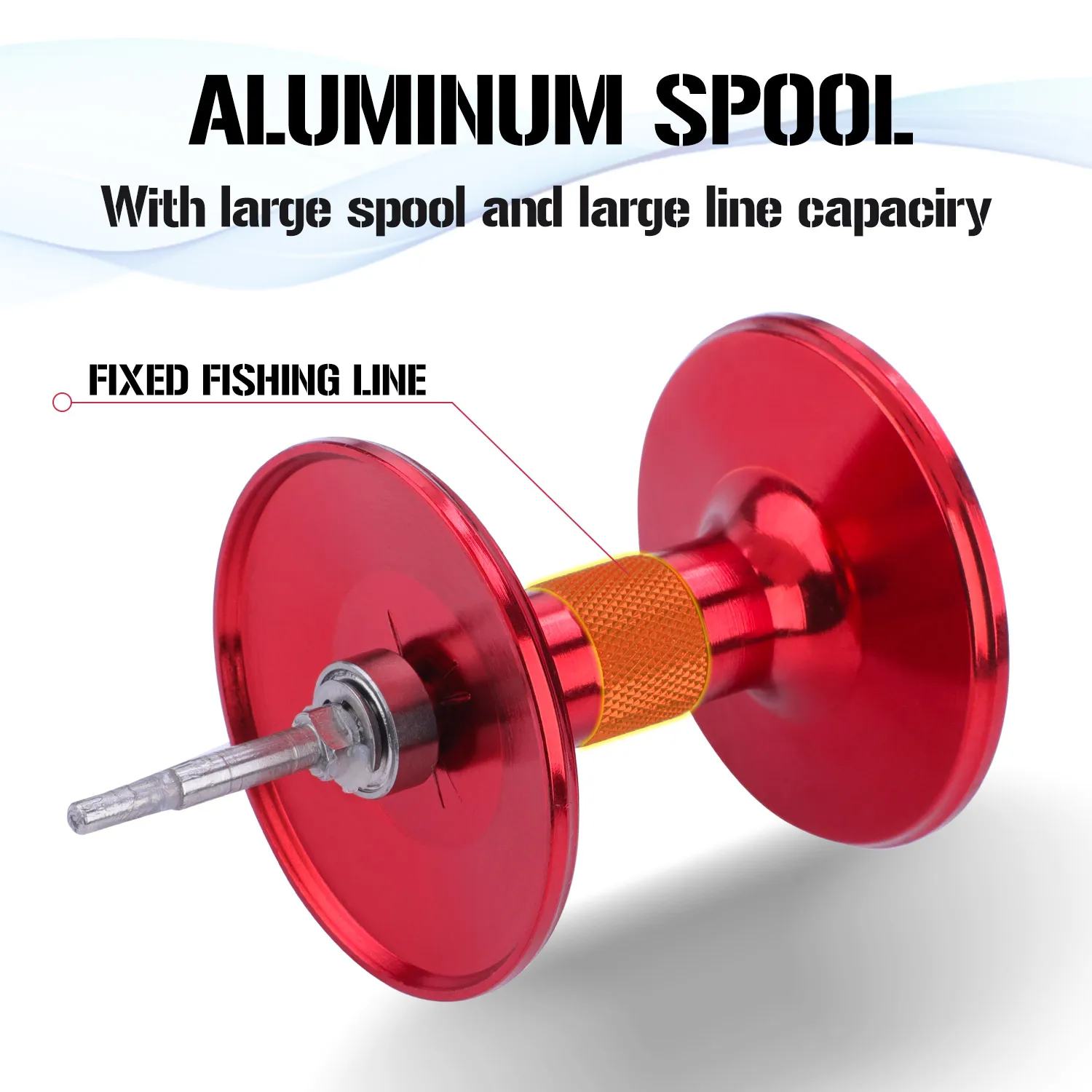 Sougayilang-carrete de pesca de agua salada, accesorio de fundición, Ratio de engranaje 3,8: 1, redondo, Baitcasting, 3 + 1bb - imagen 5