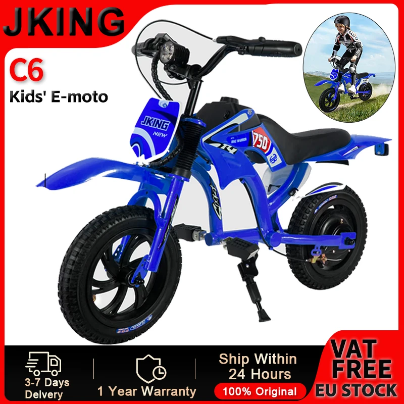 JKING Moto Eléctrica Infantil LCD – Batería Larga y Alta Carga