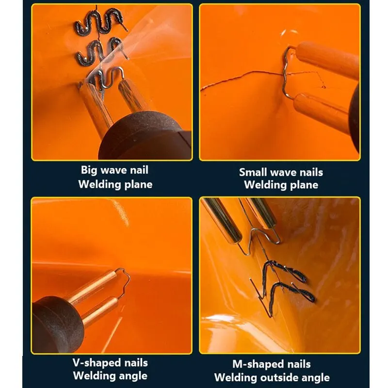 Arma de soldadura de plástico de 70W, herramienta de reparación de coches de PVC, 200/800 de soldador de parachoques de plástico - imagen 5