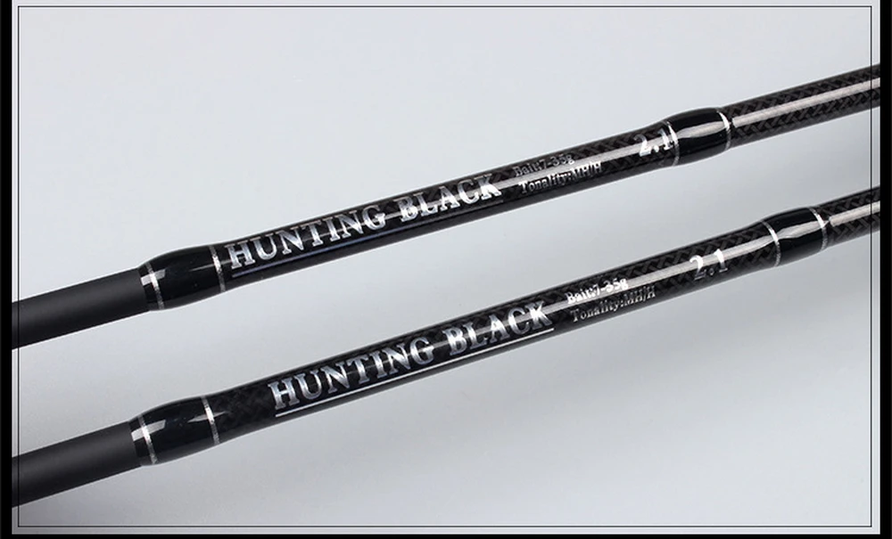 Experimente lo último en el diseño de la caña de pescar con la caña de pescar de la caza negra 21