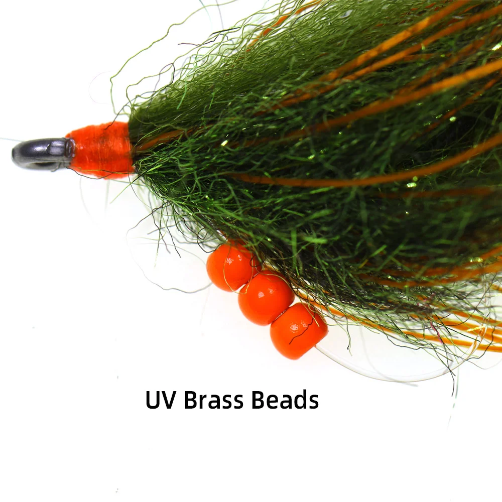 Wifreo 3 uds/4 Uds 2/0 tira de liebre Zonker Streamer mosca con púas gancho de acero inoxidable Tarpon Bunny Fly Bass Pike cebos de señuelo de pesca - imagen 5