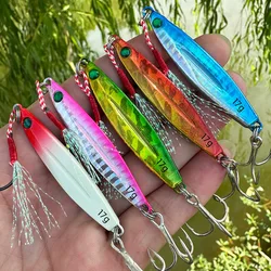 Señuelo de pesca con cuchara, plantilla fundida de Metal, 7g-10g-14g-17g-21g-28g-40g-60g, aparejos de pesca de lubina, 1 Uds.