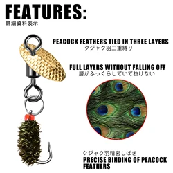 Spinnerbait Streamer Scud para Trucha – Señuelos artificiales