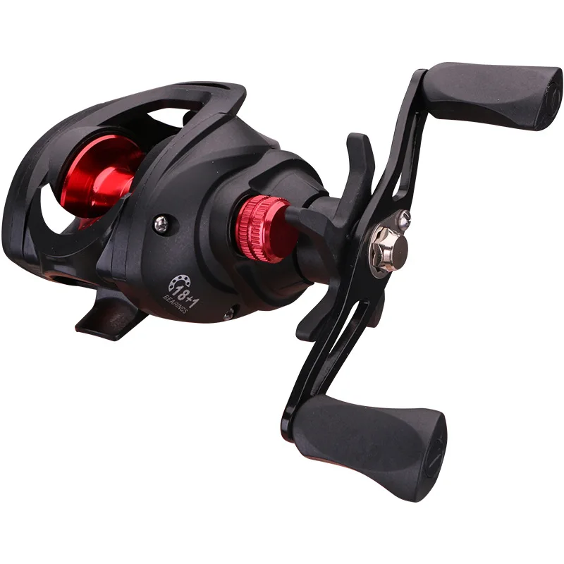 Carrete de pesca Baitcasting 7,1: 2, sistema de frenado magnético de alta velocidad, rueda de pesca 18 + 1, accesorios de aparejos de pesca de rodamiento - imagen 2