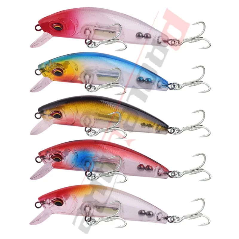 Señuelo luminoso wobbler hundimiento anzuelos plástico pesca nocturna - imagen 4