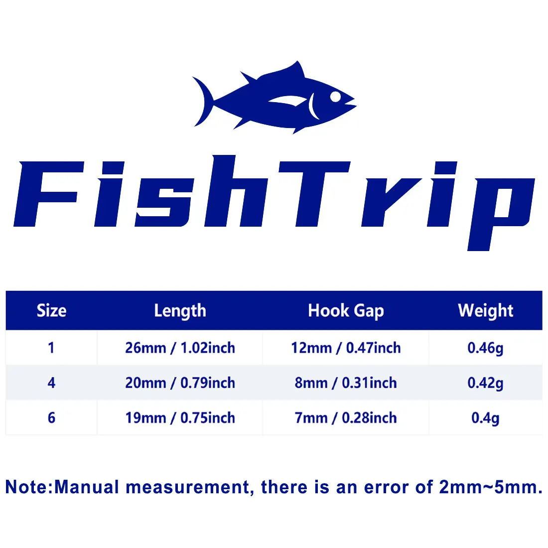 FishTrip 10 Uds gancho de tiro giratorio señuelo suave anzuelo de pesca para accesorios de pesca de lubina - imagen 2
