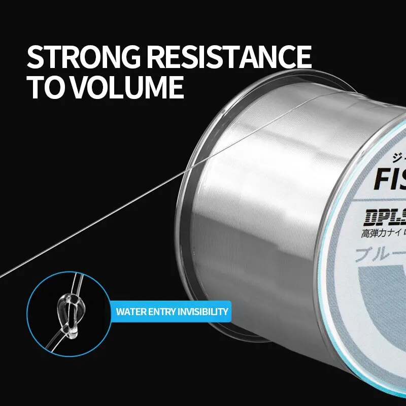 Sedal de pesca de nailon, monofilamento japonés superfuerte, línea principal de 500m, 0,4 #2 #2,5 #, cordón de pesca para agua salada - imagen 2