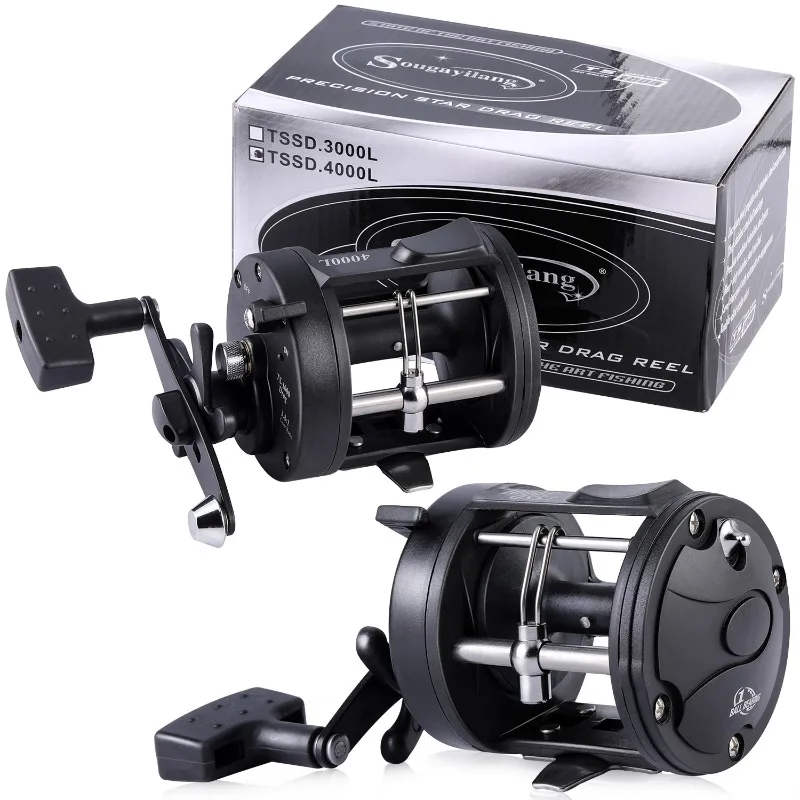 Carretes trolling Sougayilang de aluminio para agua salada 3+1BB - imagen 5
