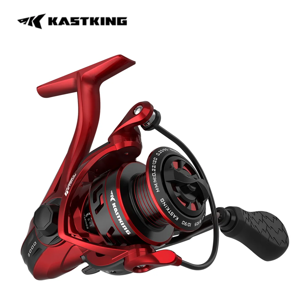 Carrete de pesca KastKing Royale Legend II 5,2: 1 carrete giratorio hasta 12KG de arrastre de carbono 5 + 1 rodamientos de bolas de acero inoxidable de aluminio