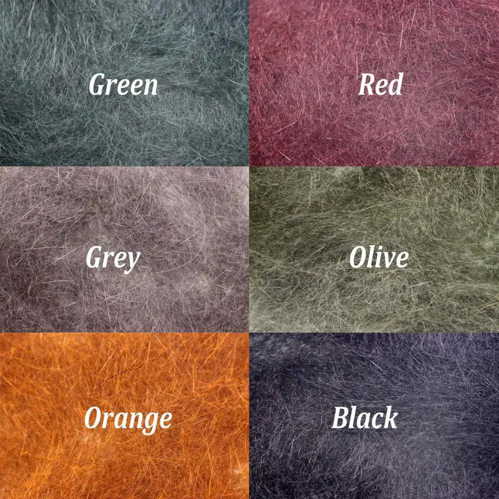 Material de doblaje de fibra de pelo de ardilla, Zonker suave Natural, materiales de piel y pelo para ninfas, pesca con mosca, fabricación de moscas - imagen 2