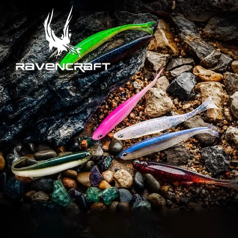 Nuevo Ravencraft Crow MAD-FIN pesca fina Midosto Fire Barstow cebo suave sin plomo - imagen 3