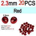 2.3mm Red 20pcs