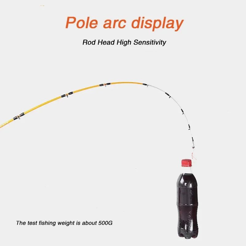 Goture-caña de pescar para barco en alta mar, varilla de hierro de agitación lenta, 1,6 m, 1,7 m, 1,9 m - imagen 3