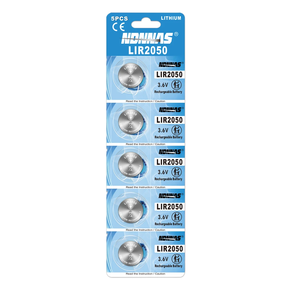 Batería Botón Recargable LIR2050 3,6V – Reemplazo CR2050 - imagen 3