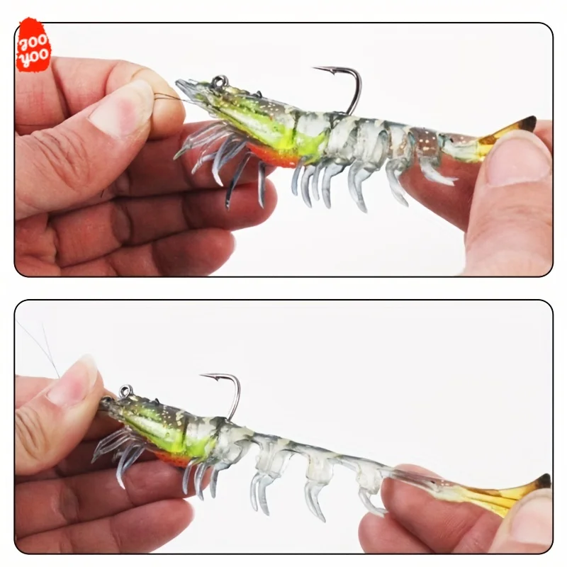 Señuelo de pesca que brilla en la oscuridad, cebo biónico suave, 1 piezas, 12g/9cm - imagen 4