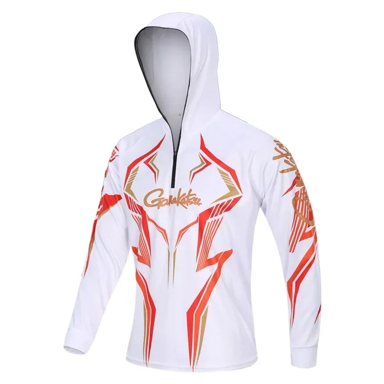 Nuevo Ropa de pesca deportiva al aire libre para hombre, camisas transpirables para senderismo y pesca, ropa de pesca con capucha de secado rápido para acampar al aire libre - imagen 2