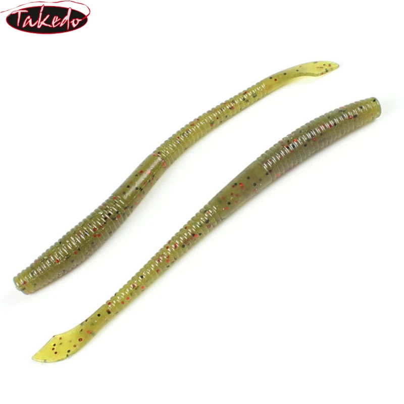 TAKEDO-Señuelo Suave de PVC para Pesca, Cebo de Gusano de Fideos, Señuelo Suave para Bagre, Lubina de Carpa, 10cm, 2G, 10cm - imagen 2