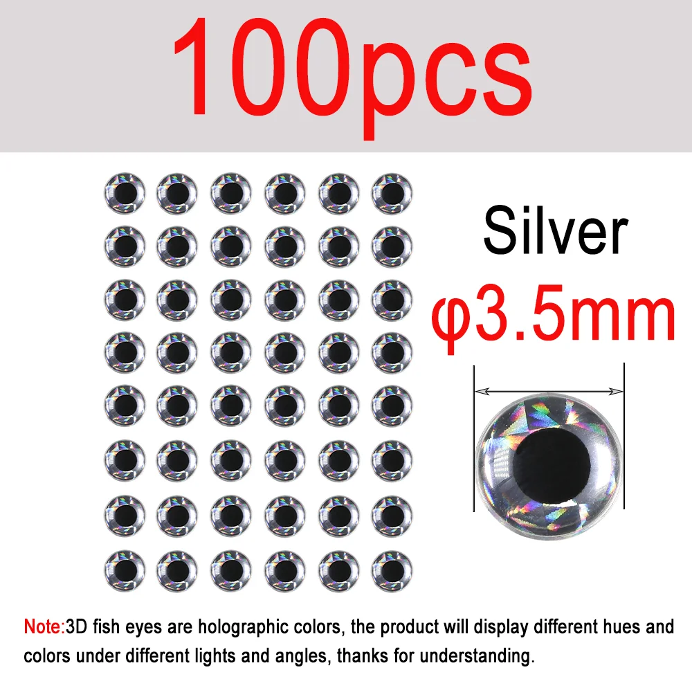 100pcs Silver 3.5mm