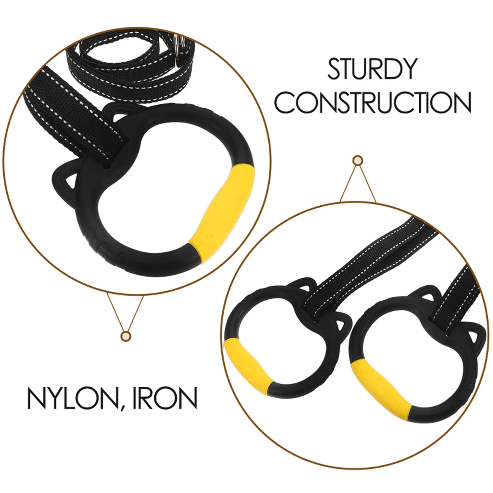 Anillos de Fitness para niños, anillos de Fitness para interiores, entrenamiento de fuerza del brazo para aumentar los anillos de elevación, accesorios deportivos para el hogar - imagen 4